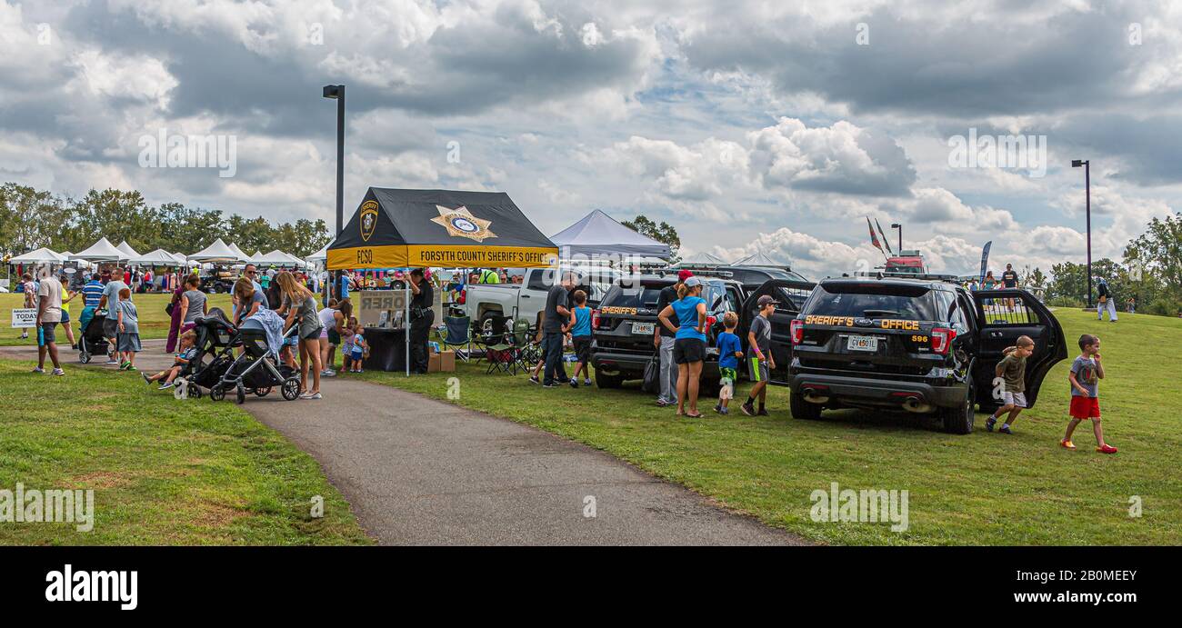 Forsyth County Sheriff's Office at Local Fair Stock Photo