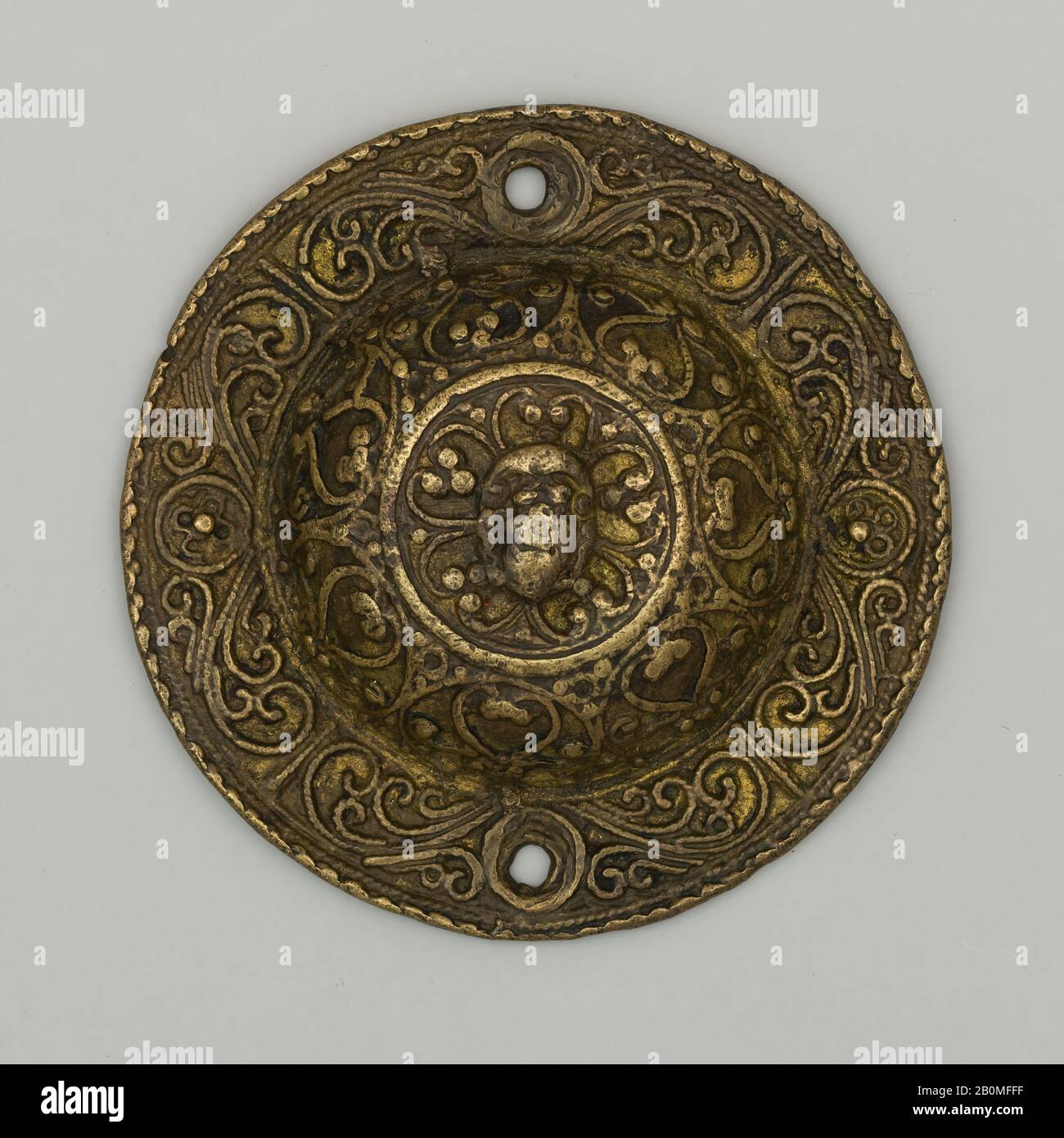 Pair Of Bit Bosses Italian Late 16th First Half 17th Century Italian Copper Alloy Gold 42 50