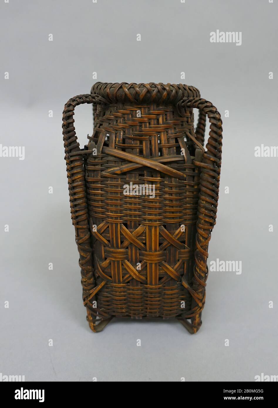 Basket, Japan, 19th century, Japan, Bamboo?, H. 7 3/4 in. (19.7 cm), Basketry Stock Photo