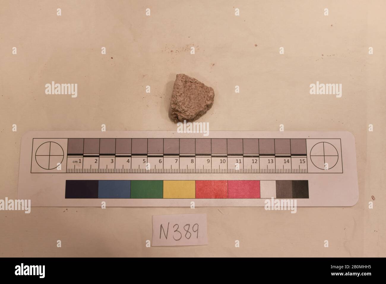 Fragment, probably 8th–12th century, Excavated in Iran, Nishapur, Stucco; carved, 2.5 x 2 x 2.5, Stucco Stock Photo