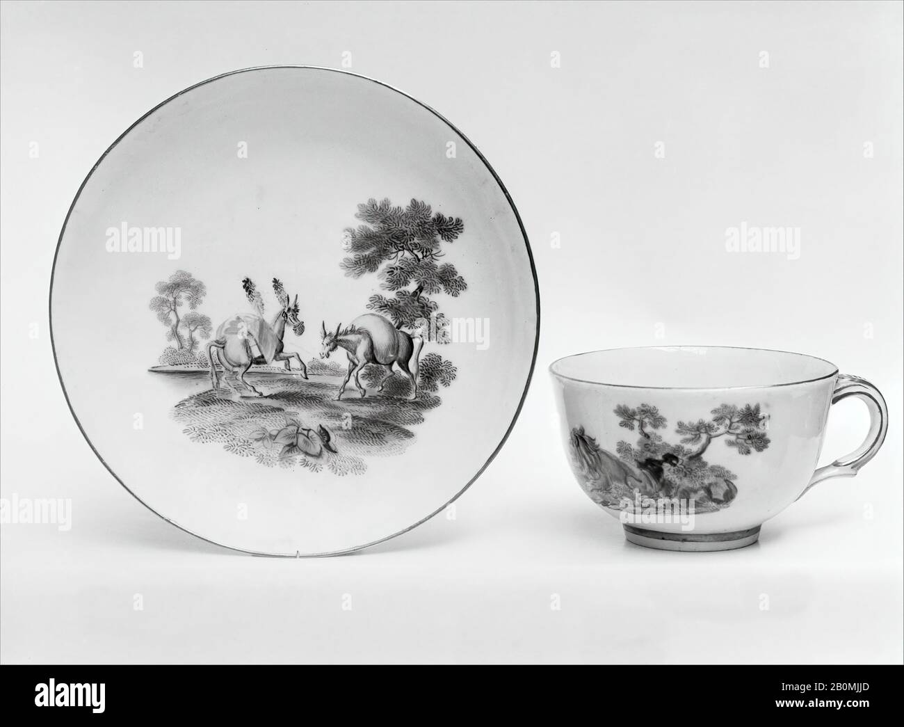 Tournai, Cup, Belgian, Tournai, Tournai (Belgian, established ca. 1750), ca. 1763–71, Belgian, Tournai, Soft-paste porcelain, Height: 1 3/4 in. (4.4 cm), Ceramics-Porcelain Stock Photo