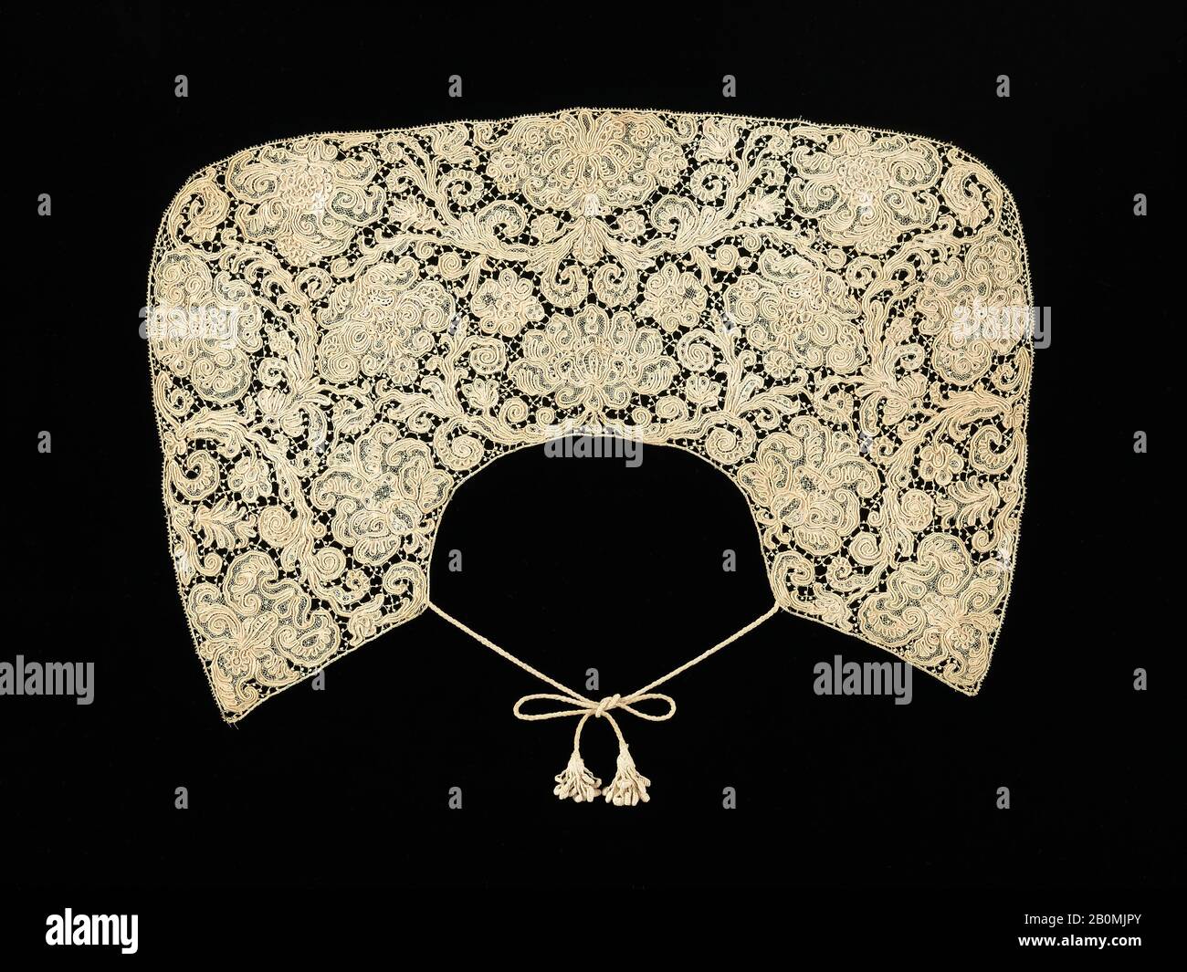 Collar, Spanish, late 17th century, Spanish, linen Stock Photo Alamy