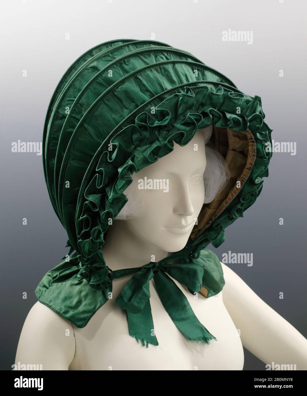 Calash, American, ca. 1820, American, silk Stock Photo