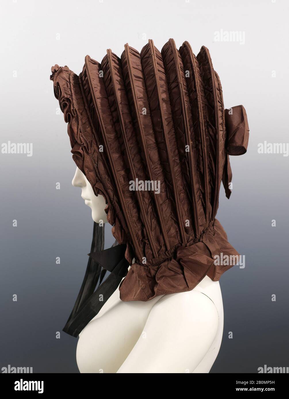 Calash, American, ca. 1840, American, silk Stock Photo