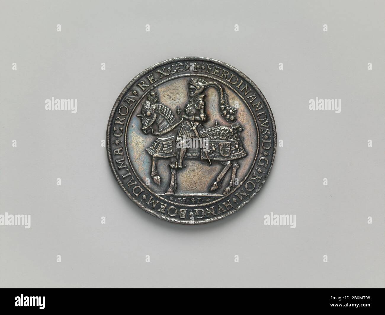 Wide Show-Thaler, Hungarian, Kremnitz, 1541, Hungarian, Kremnitz, Silver, Diameter: 1 5/16 in. (34 mm), Medals and Plaquettes Stock Photo