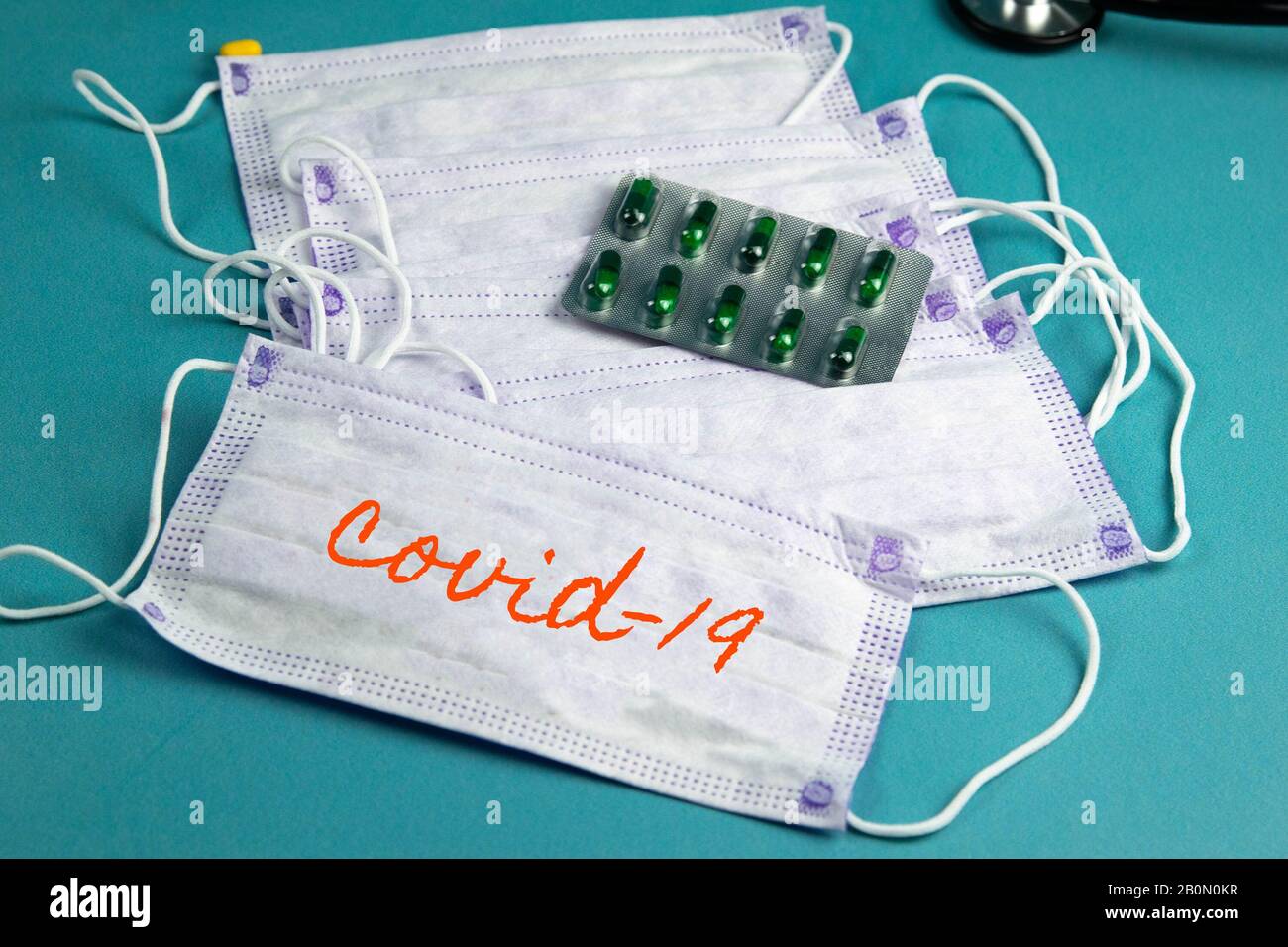 COVID 2019. Corona virus outbreaking. Epidemic virus Respiratory Syndrome. China. Stock Photo