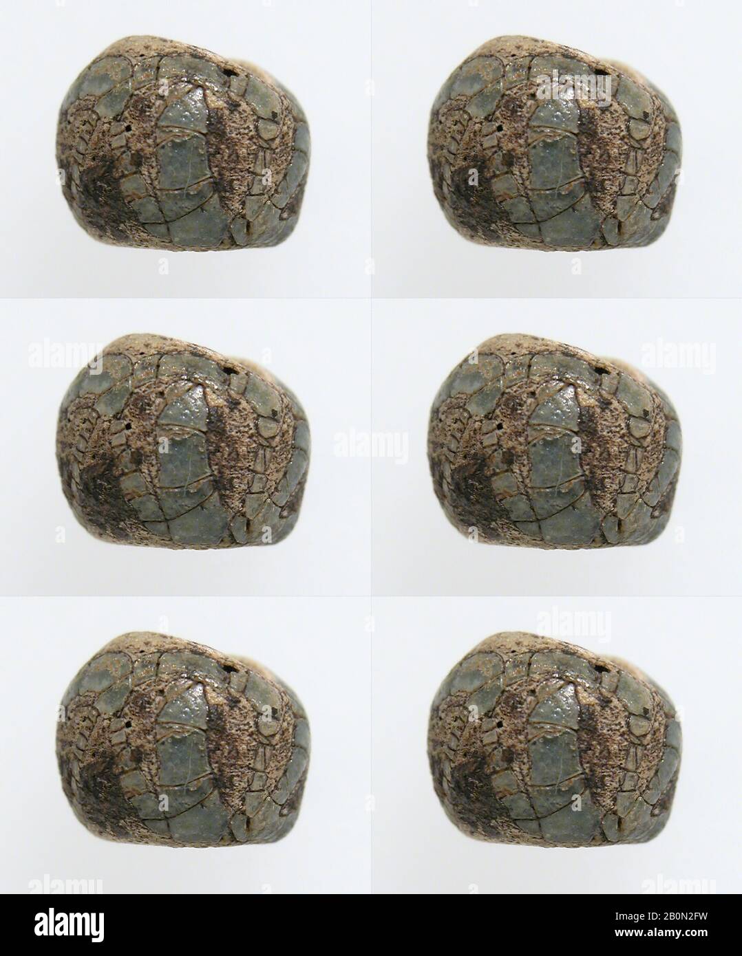 Small Bead, Frankish, 500–600, Frankish, Glass, Overall: 3/16 x 1/4 in. (0.5 x 0.7 cm), Glass-Beads Stock Photo