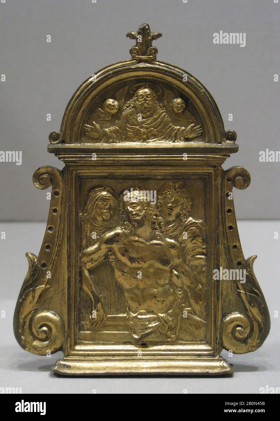 Advent mode udslæt Pietà, with the Virgin, Saint John, and an angel. Artist: Moderno (Galeazzo  Mondella) (Italian, Verona 1467-1528 Verona); Date: ca. 1510; Culture Stock  Photo - Alamy