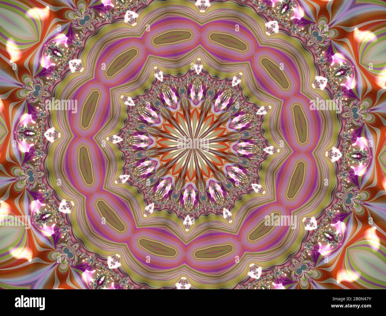 Strange shapes in a kaleidoscope background Stock Photo - Alamy