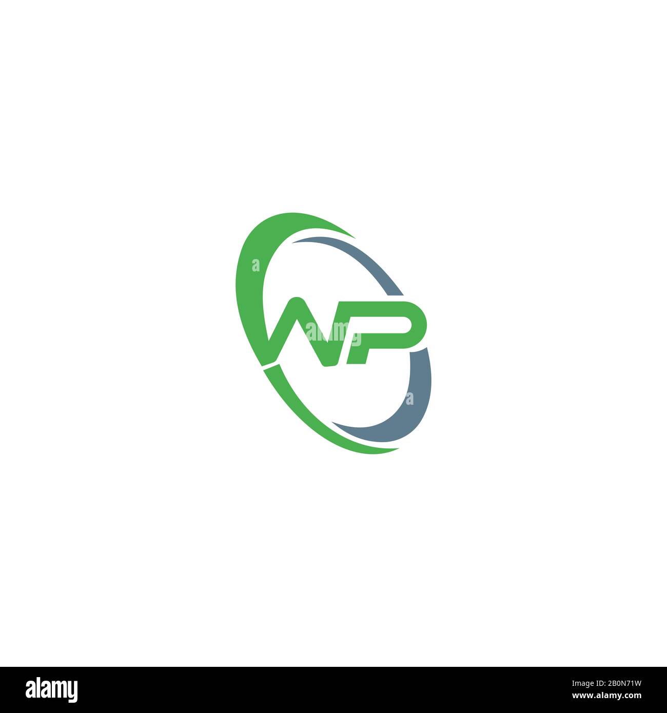 Initial letter wp or pw logo design template Stock Vector Image & Art ...