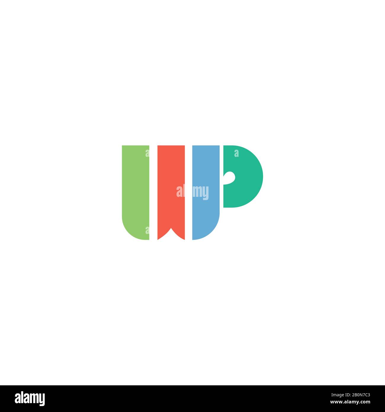 Initial letter wp or pw logo design template Stock Vector Image & Art ...