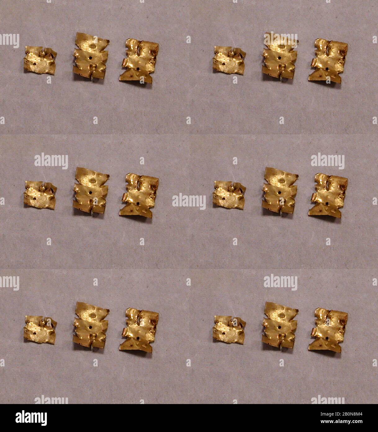 Gold Sheet Fragment, Peruvian, A.D. 9001470, Peru, Peruvian, Gold, H x