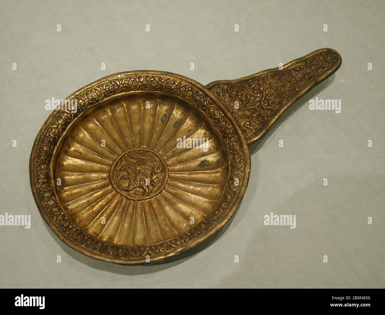 Bowl, 19th century, Plated base metal, H. 11/16 in. (1.7 cm), W. 6 3/8 in. (16.2 cm), Diam. 3 3/4 in. (9.5 cm), Reproductions Stock Photo
