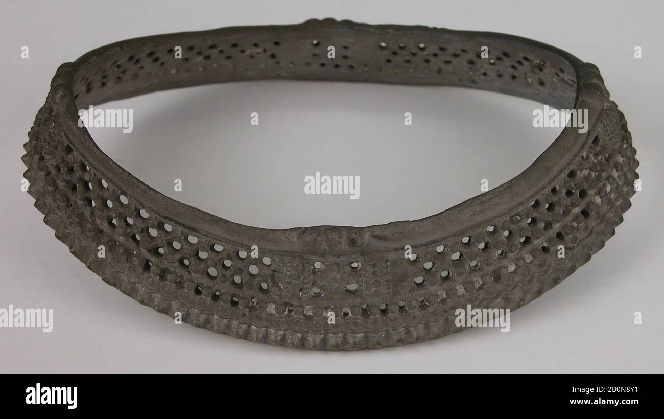 Anklet 19th century Attributed to India Silver or iron electroplated H. 1 3 8 in. 3.5 cm W. 5 7 16 in. 13.8 cm D. 3 1 2 in. 8.9 cm Wt. 5.7 oz. 161.6 g Jewelry Stock Photo Alamy