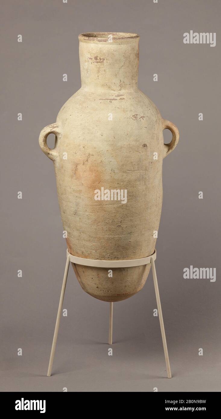 Jar With Handles New Kingdom Dynasty 18 Ca 1550 1295 B C From Egypt Fayum Entrance Area Meidum Pottery H 62 4 Cm 24 9 16 In W 26 2 Cm 10 5 16 In Stock Photo Alamy