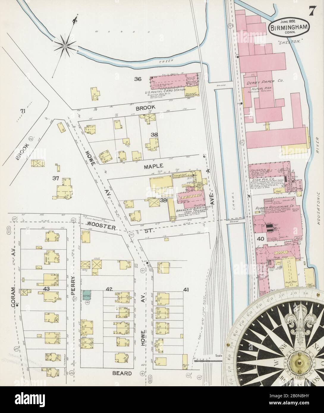 Image 7 of Sanborn Fire Insurance Map from Birmingham, New Haven County
