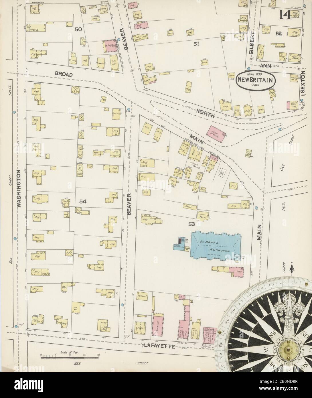 Alte historische Stadtkarte Venedig Stadtplan Lithographie 1908