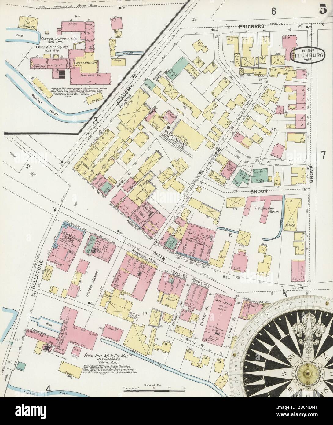 Image 5 of Sanborn Fire Insurance Map from Fitchburg, Worcester County ...