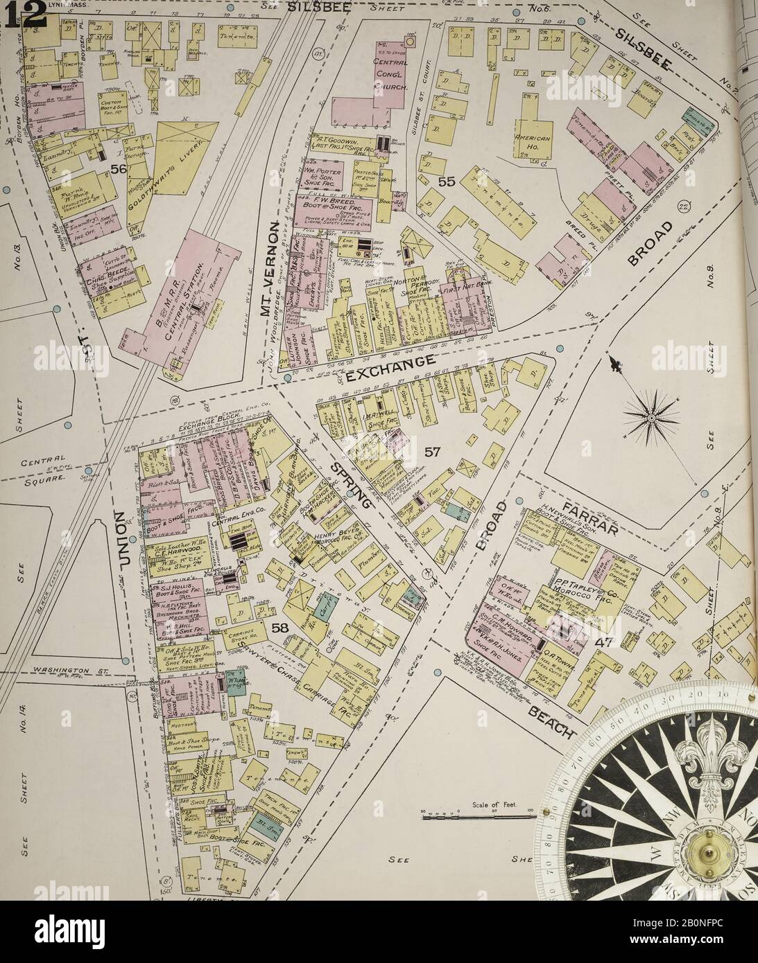 Image 12 of Sanborn Fire Insurance Map from Lynn, Essex County ...
