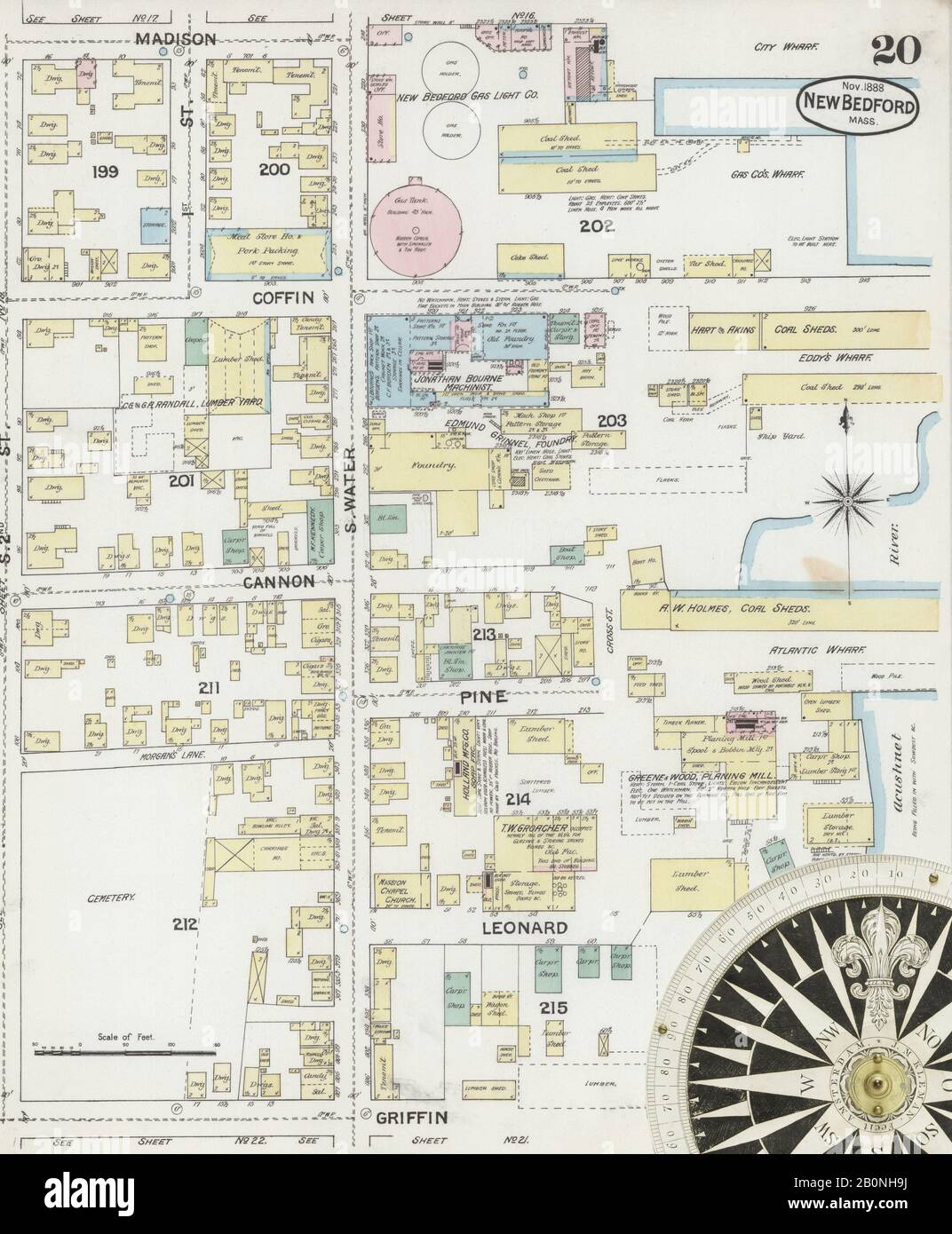 Image 20 of Sanborn Fire Insurance Map from New Bedford, Bristol County