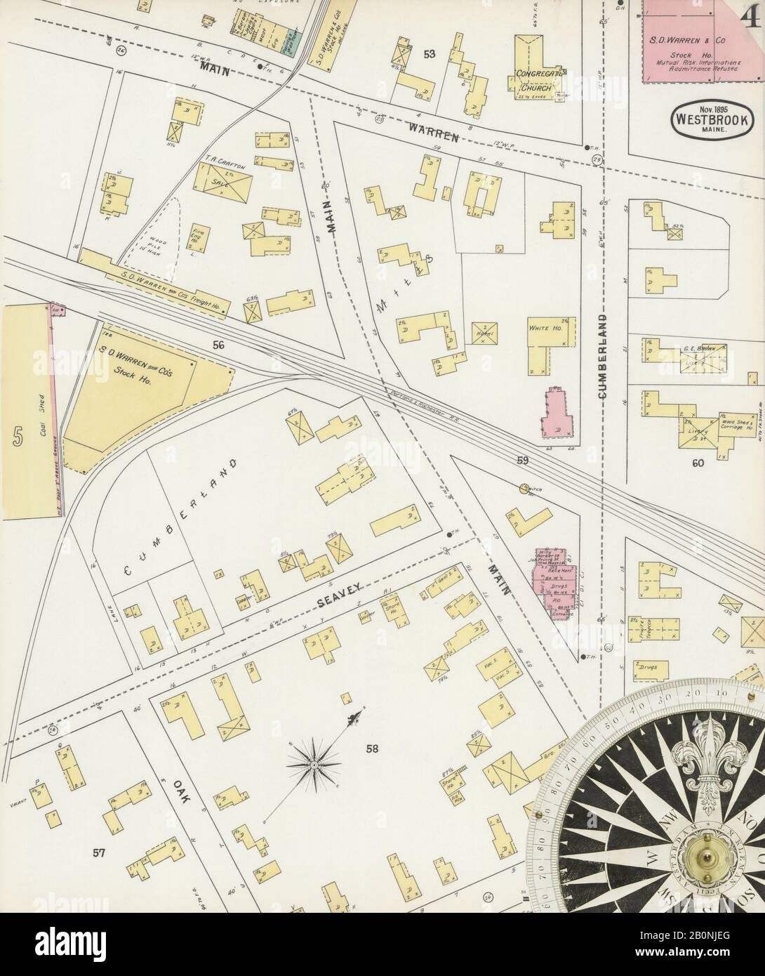 Westbrook maine map hires stock photography and images Alamy