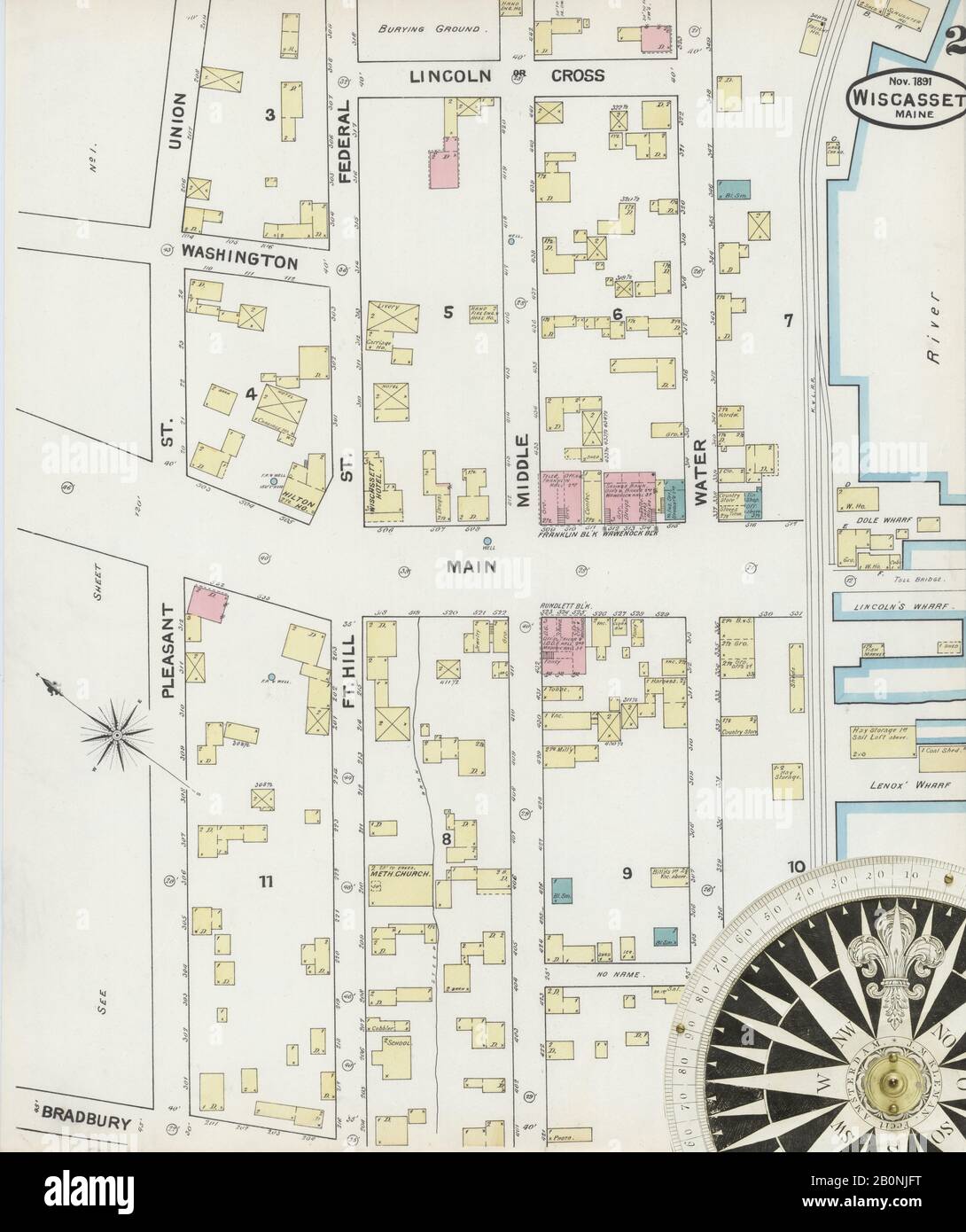 Image 2 of Sanborn Fire Insurance Map from Wiscasset, Lincoln County