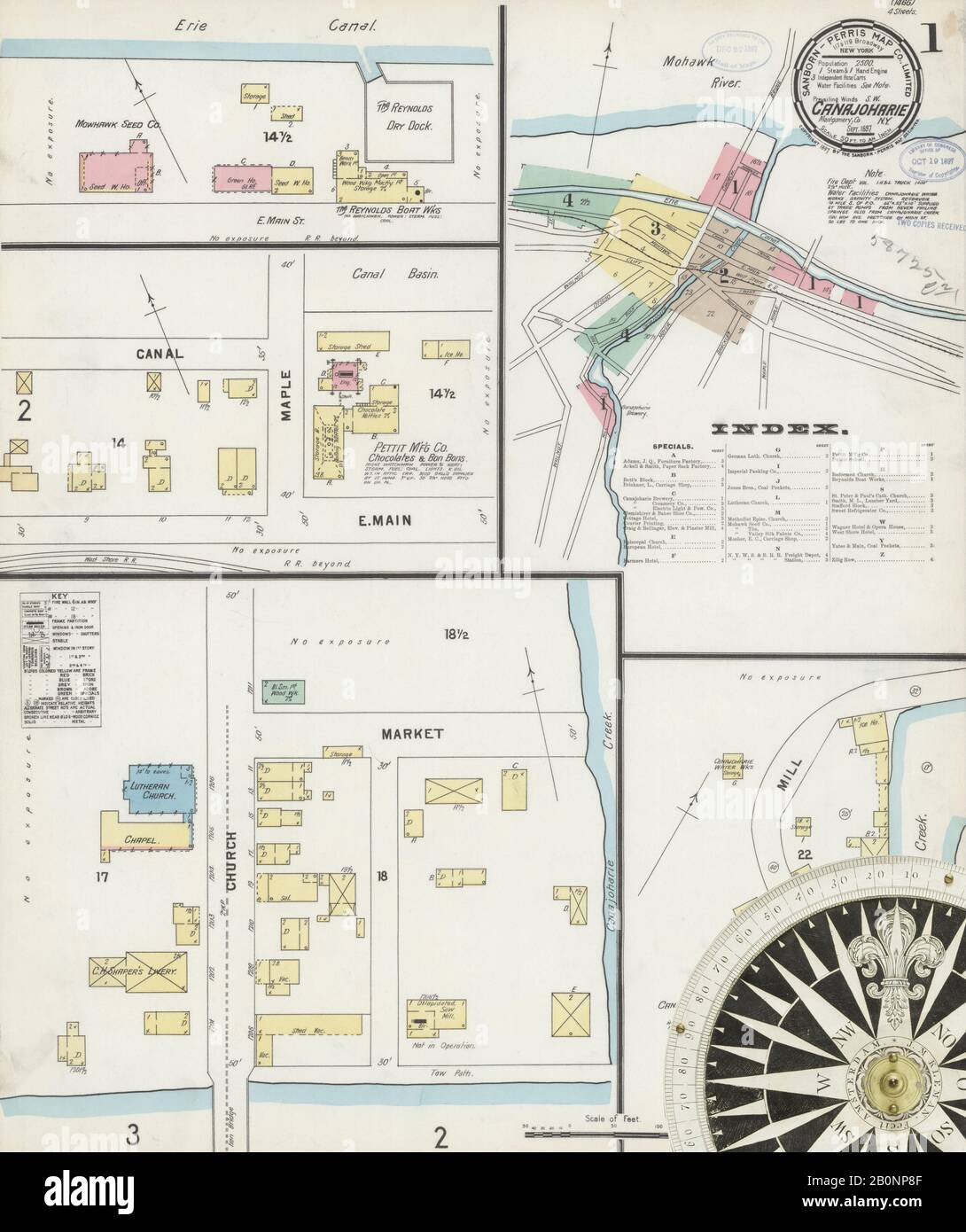 Image 1 of Sanborn Fire Insurance Map from Canajoharie C, Montgomery
