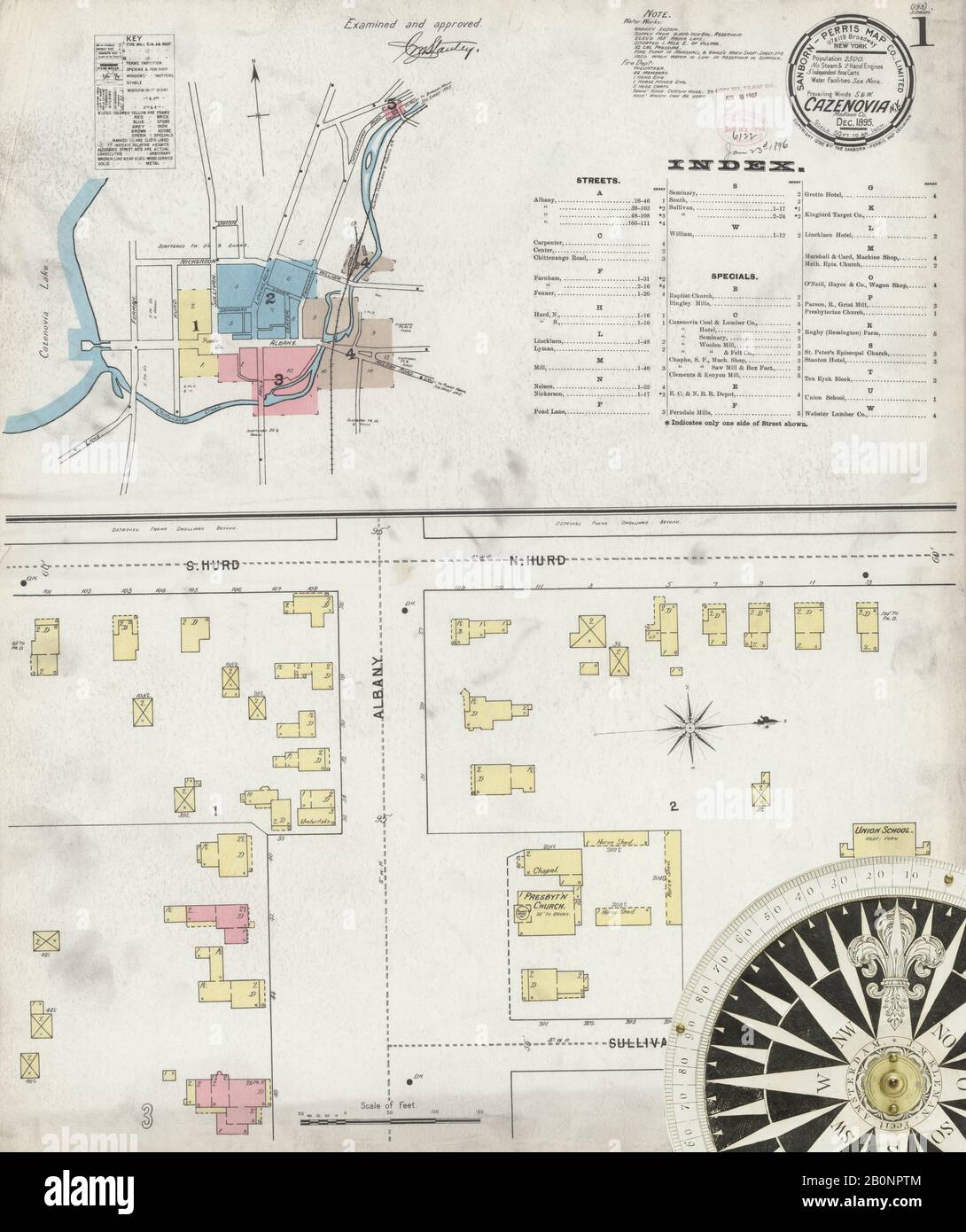 Image 1 of Sanborn Fire Insurance Map from Cazenovia, Madison County