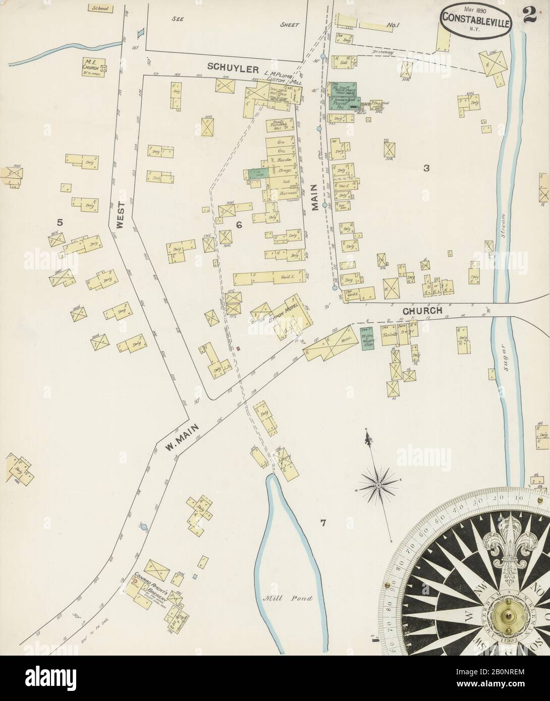 Map of constableville hires stock photography and images Alamy