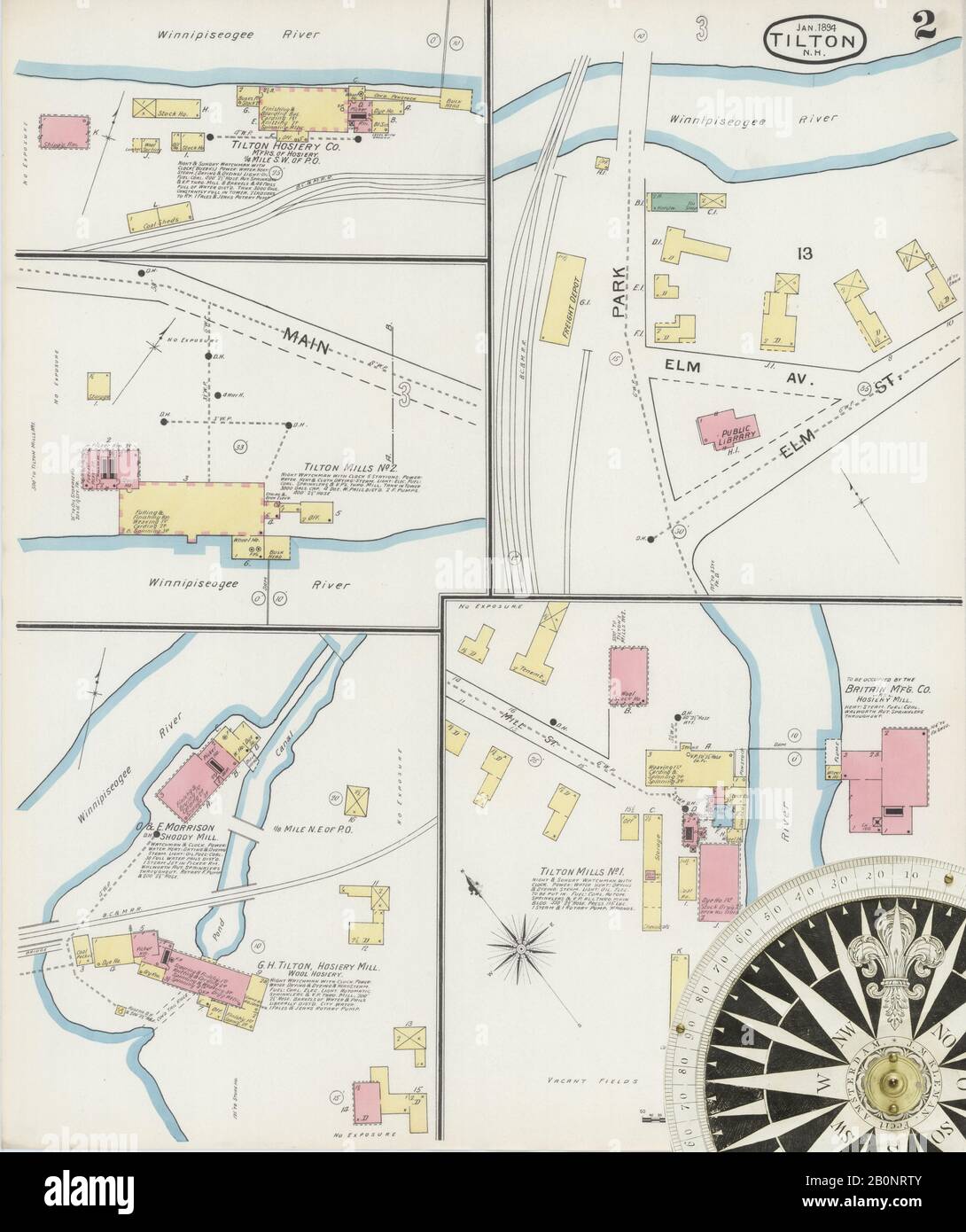 Image 2 of Sanborn Fire Insurance Map from Tilton, Belknap County, New