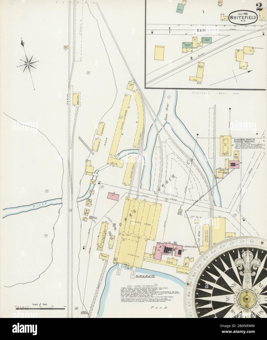 Whitefield new hampshire map hires stock photography and images Alamy