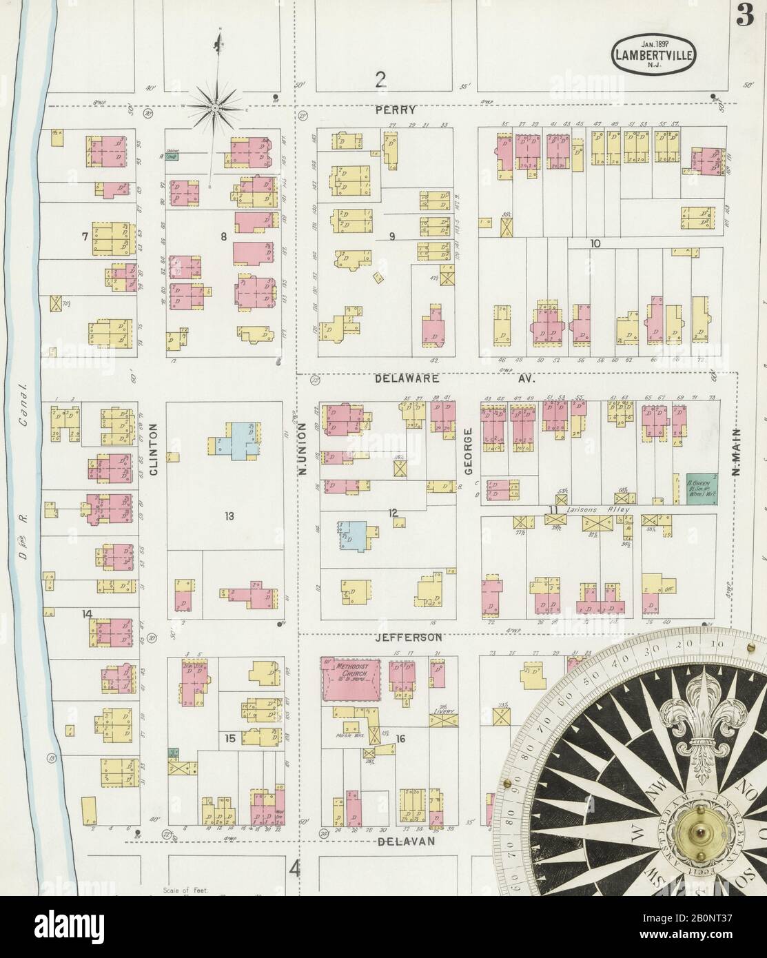 Lambertville new jersey map hires stock photography and images Alamy