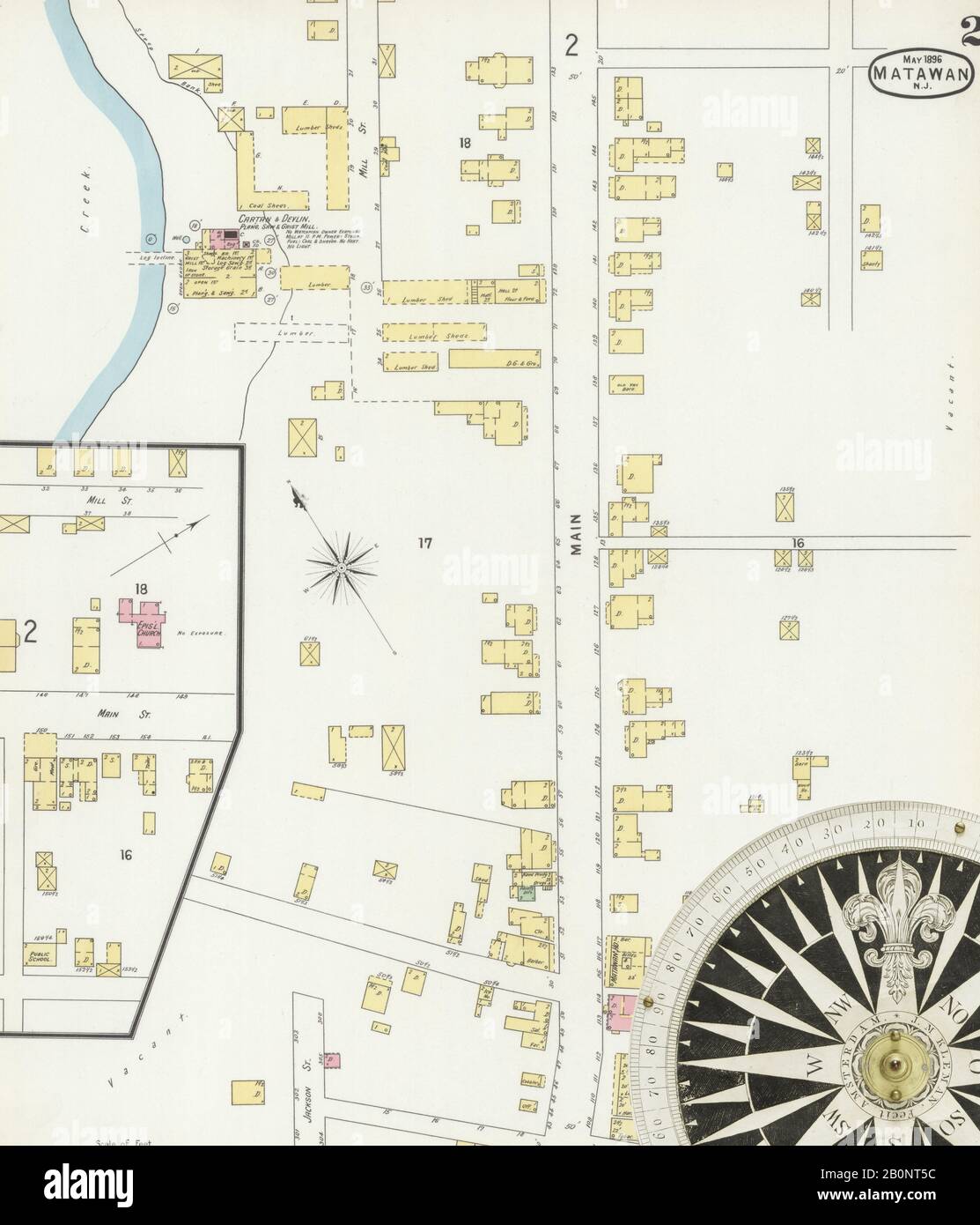 Image 2 of Sanborn Fire Insurance Map from Matawan, Monmouth County ...