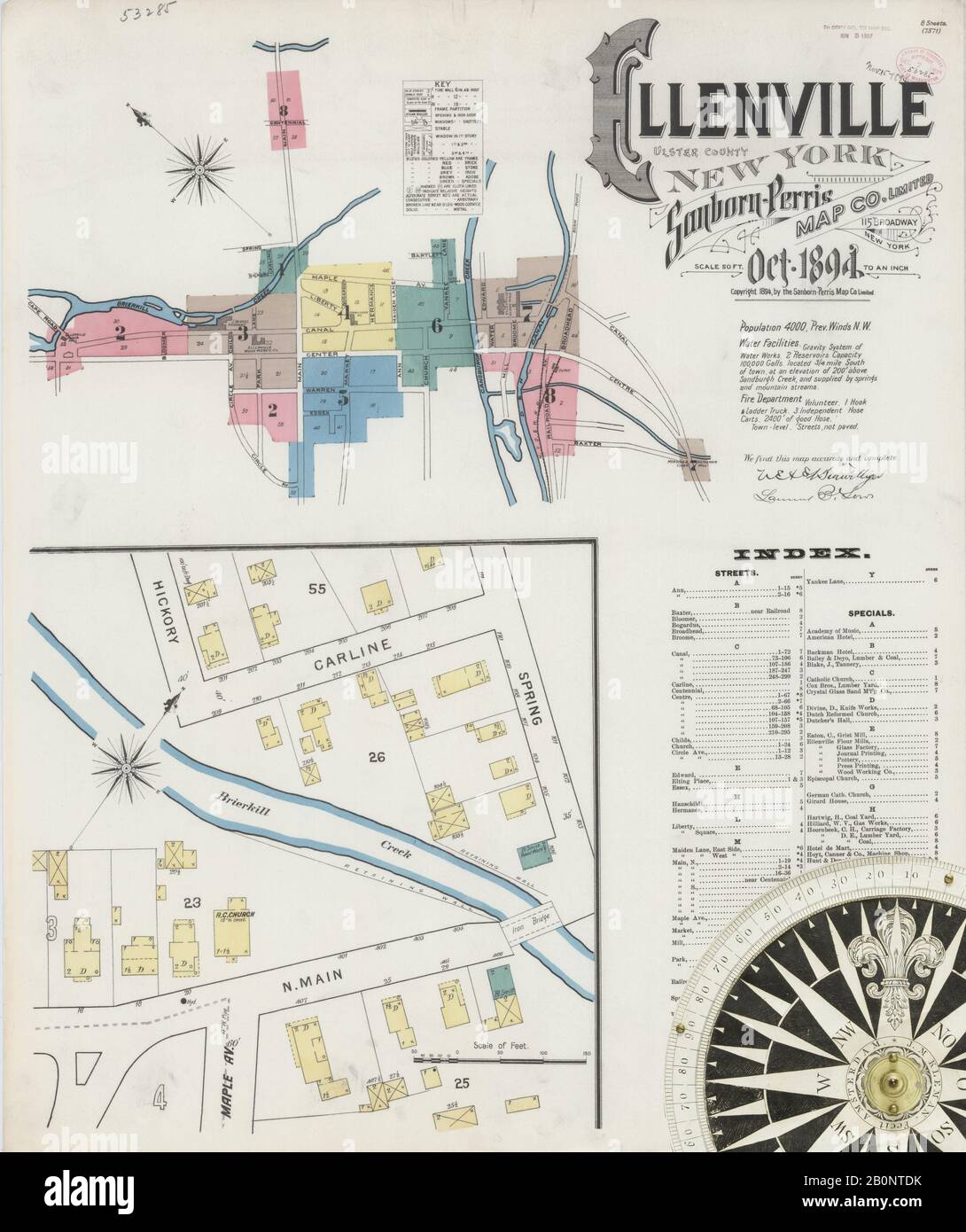 Map Of Ellenville High Resolution Stock Photography and Images Alamy
