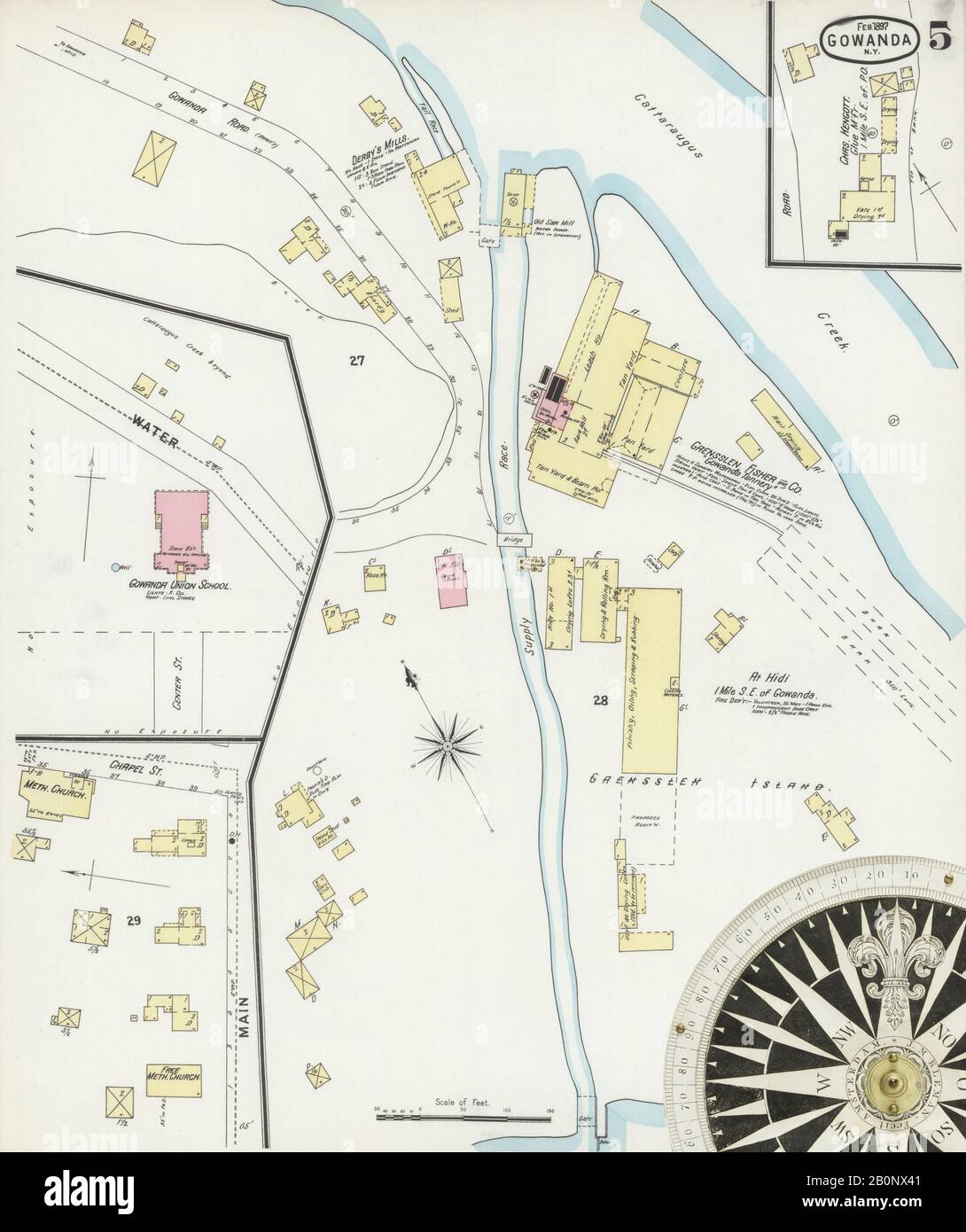 Map of gowanda hires stock photography and images Alamy