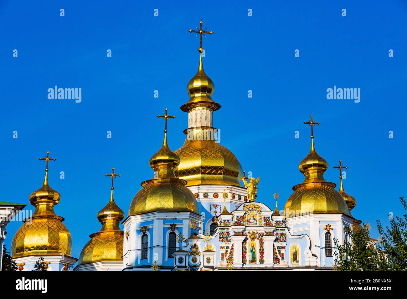 St. Michael's Golden-Domed Monastery Landmark of Kiev Ukraine Europe Stock Photo