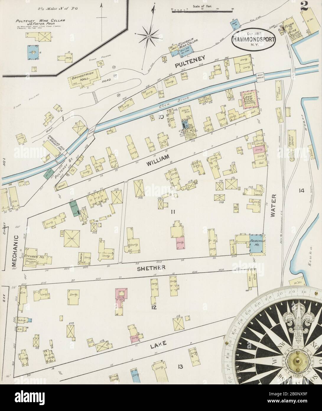 Image 2 of Sanborn Fire Insurance Map from Hammondsport, Steuben County