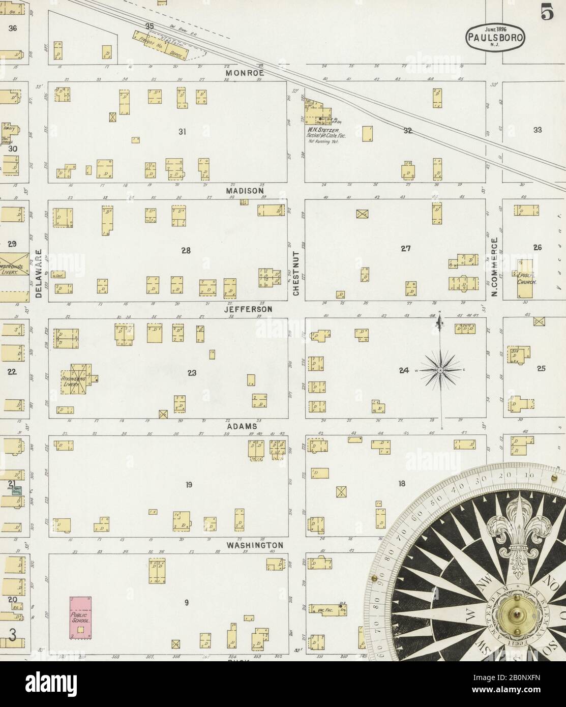 Map of paulsboro new jersey hires stock photography and images Alamy