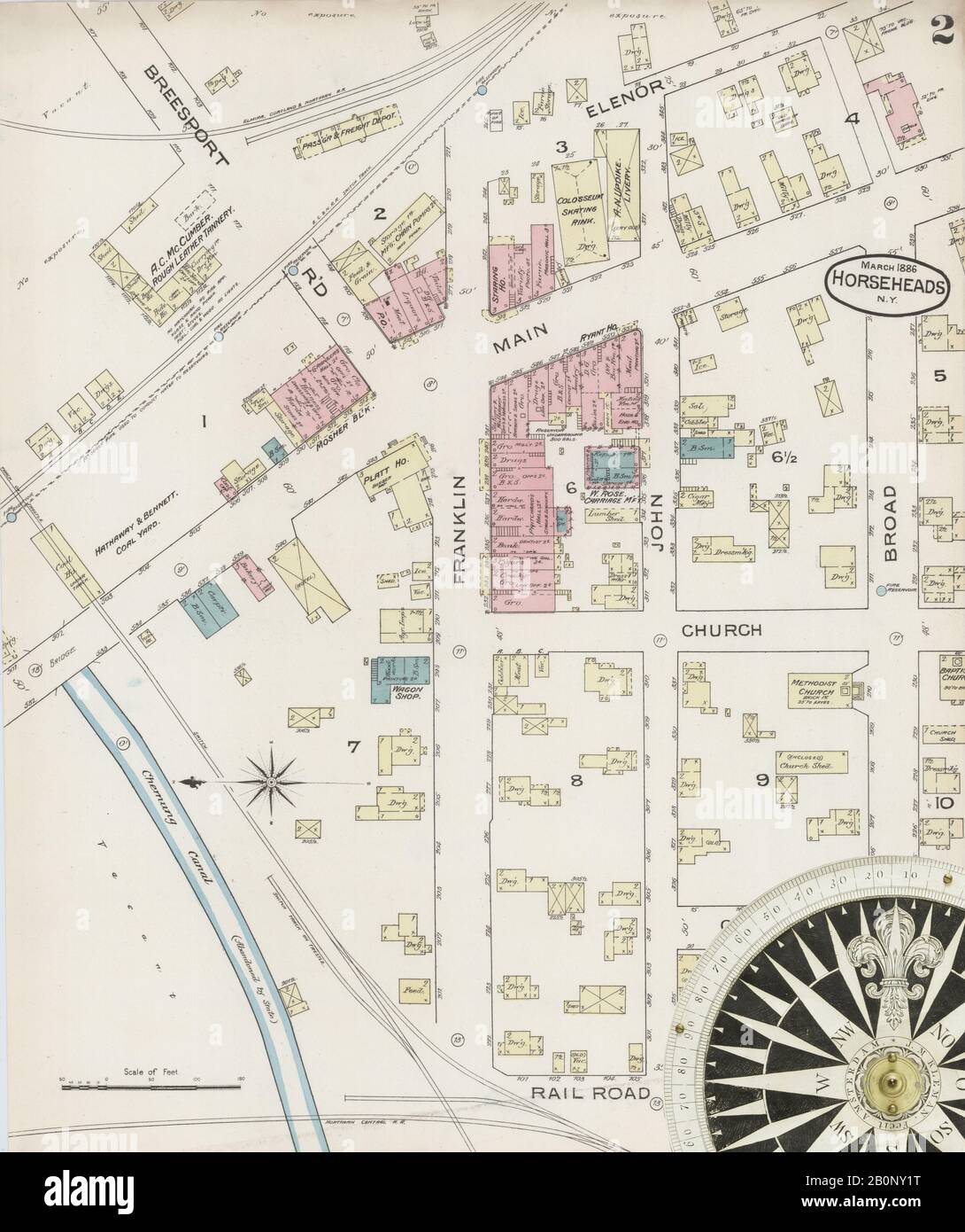 Map of horseheads new york hires stock photography and images Alamy