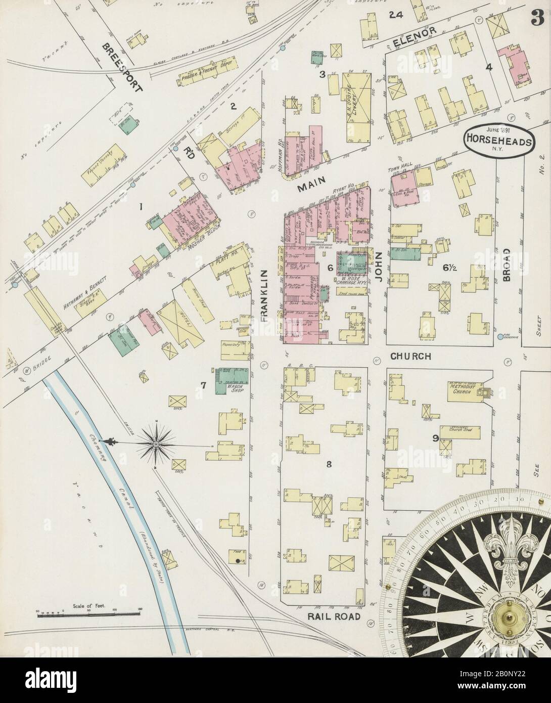 Image 3 of Sanborn Fire Insurance Map from Horseheads, Chemung County