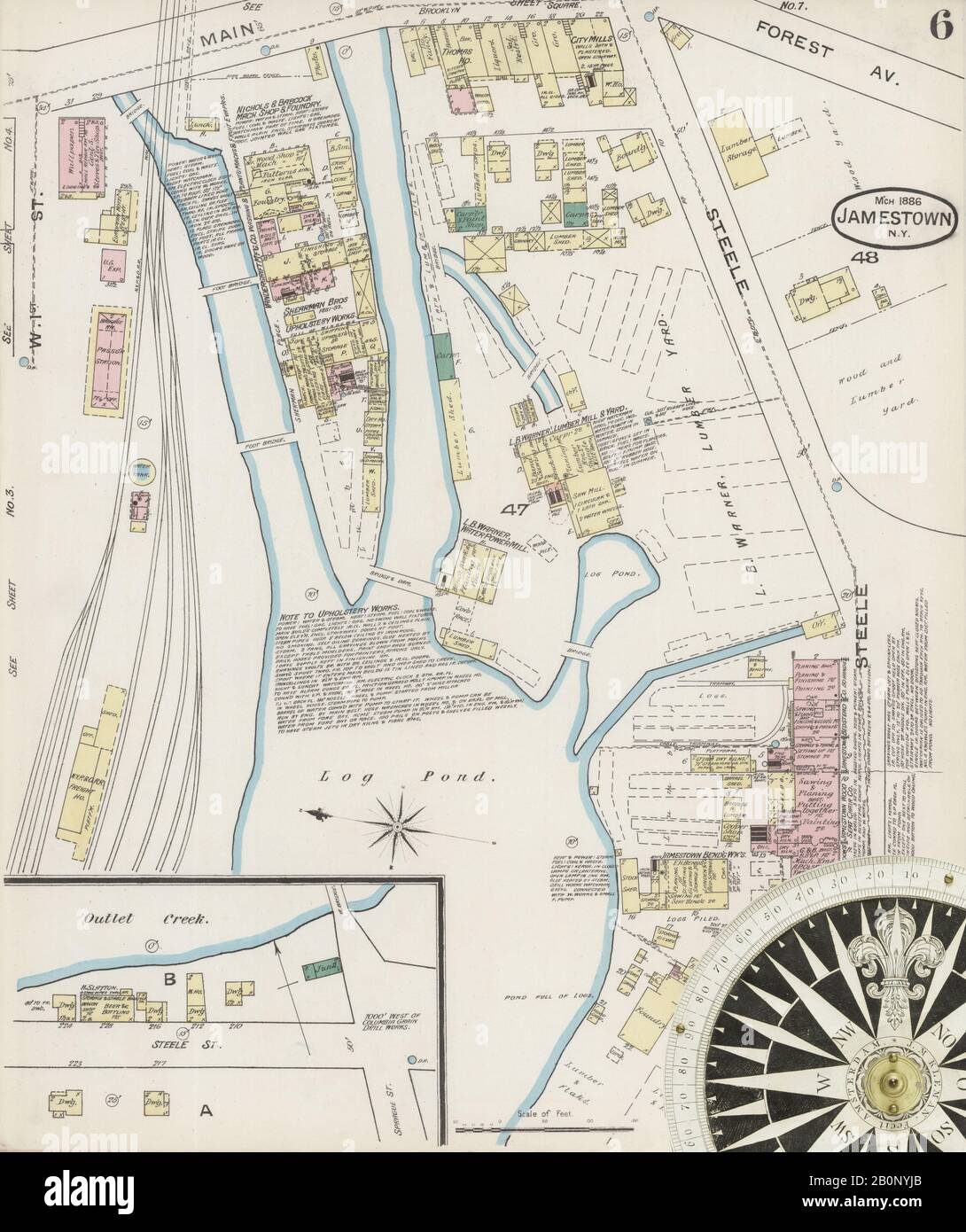 Image 6 of Sanborn Fire Insurance Map from Jamestown, Chautauqua County