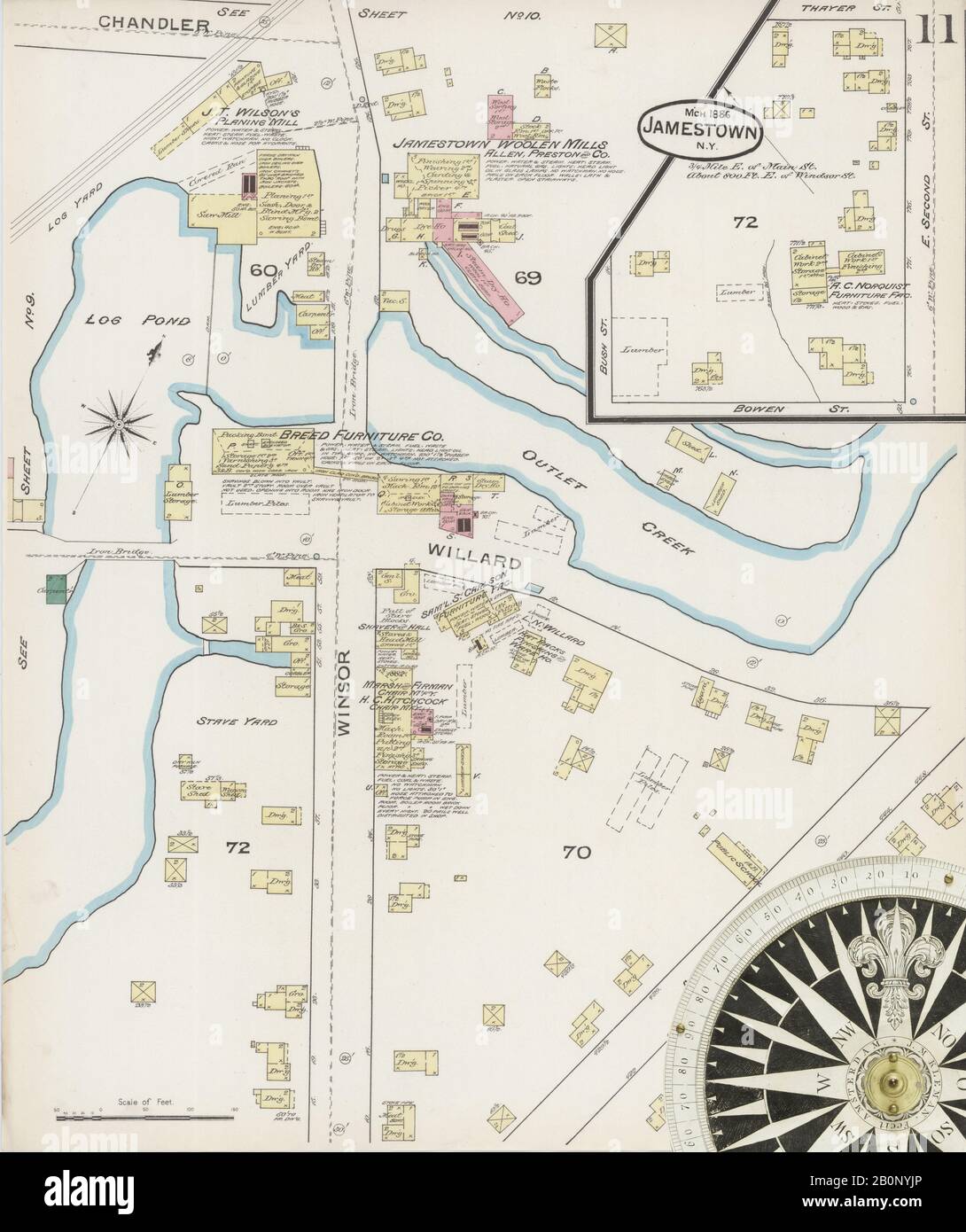 Map of frewsburg new york hires stock photography and images Alamy