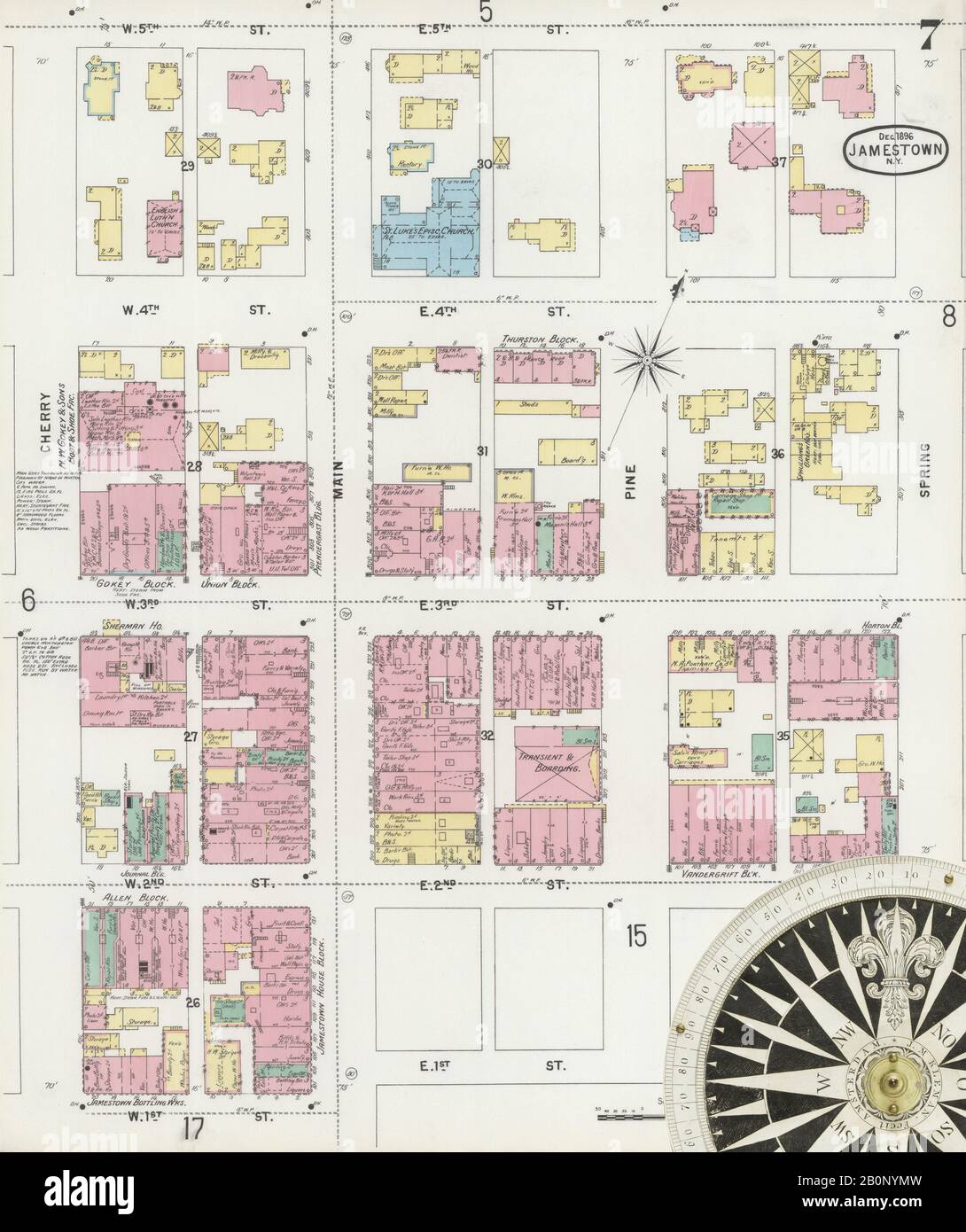 Frewsburg map hires stock photography and images Alamy