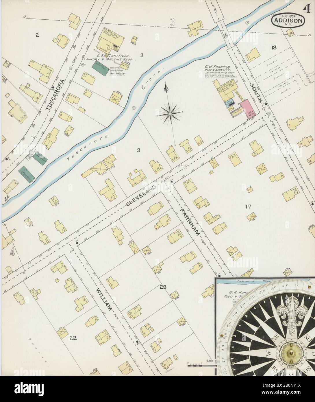 Image 4 of Sanborn Fire Insurance Map from Addison, Steuben County, New