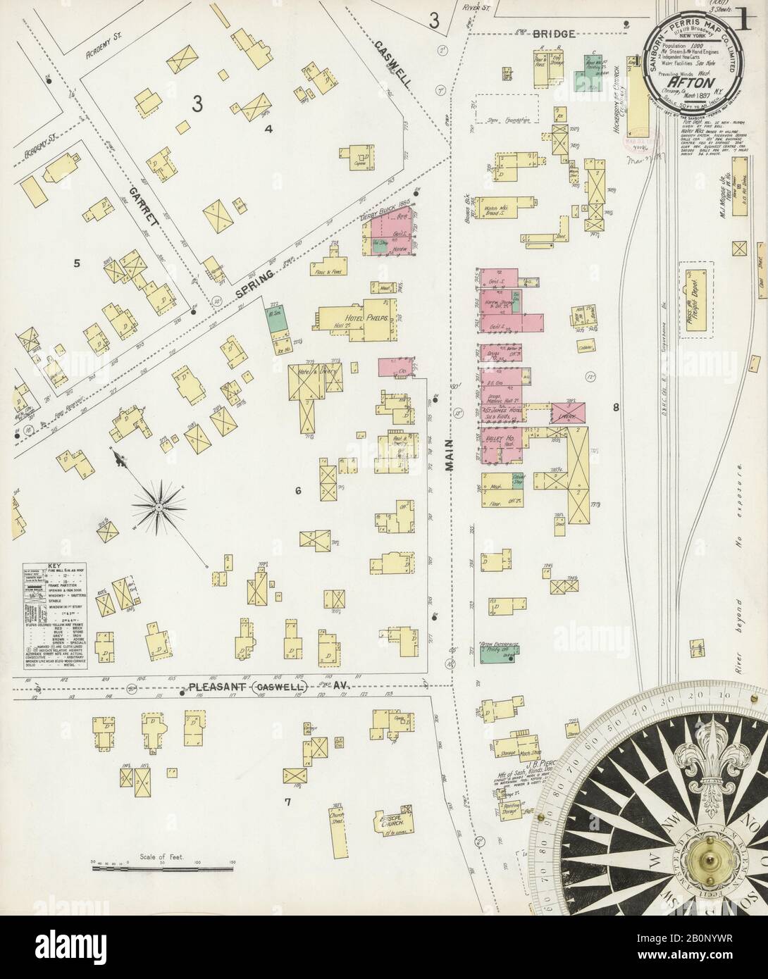Map of afton hires stock photography and images Alamy