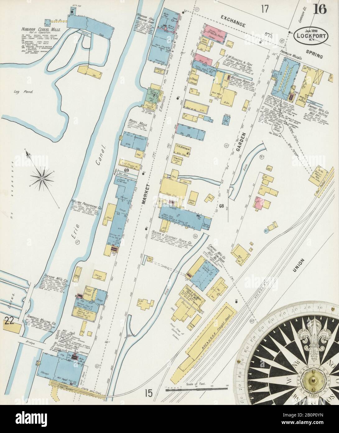 Lockport map hires stock photography and images Alamy