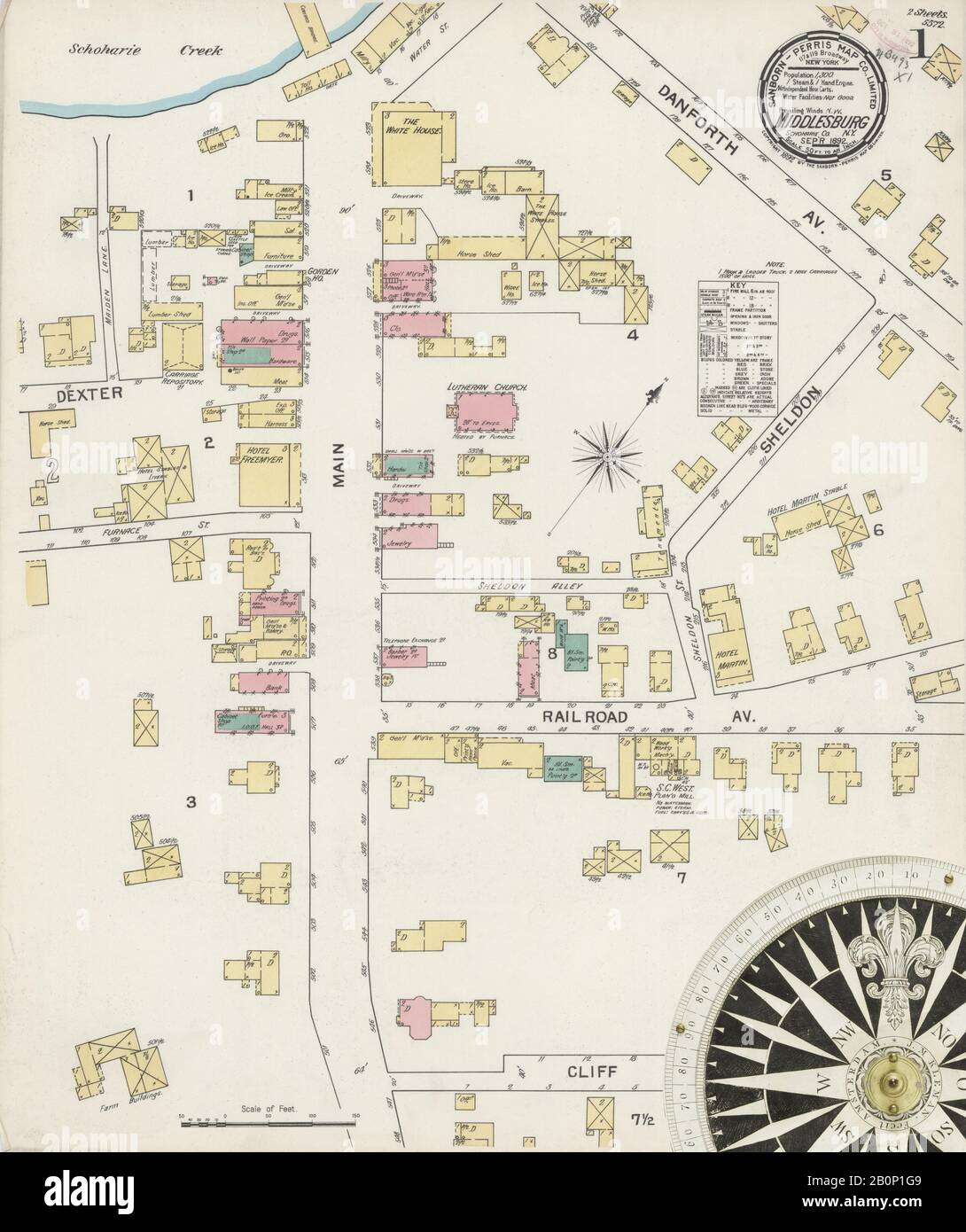 Image 1 of Sanborn Fire Insurance Map from Middleburgh, Schoharie