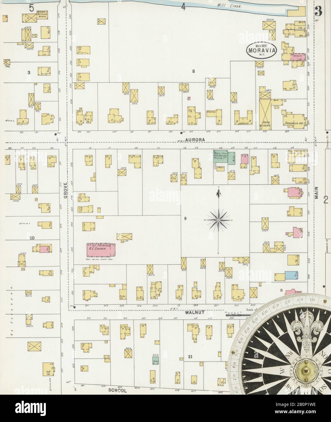 Image 3 of Sanborn Fire Insurance Map from Moravia, Cayuga County, New