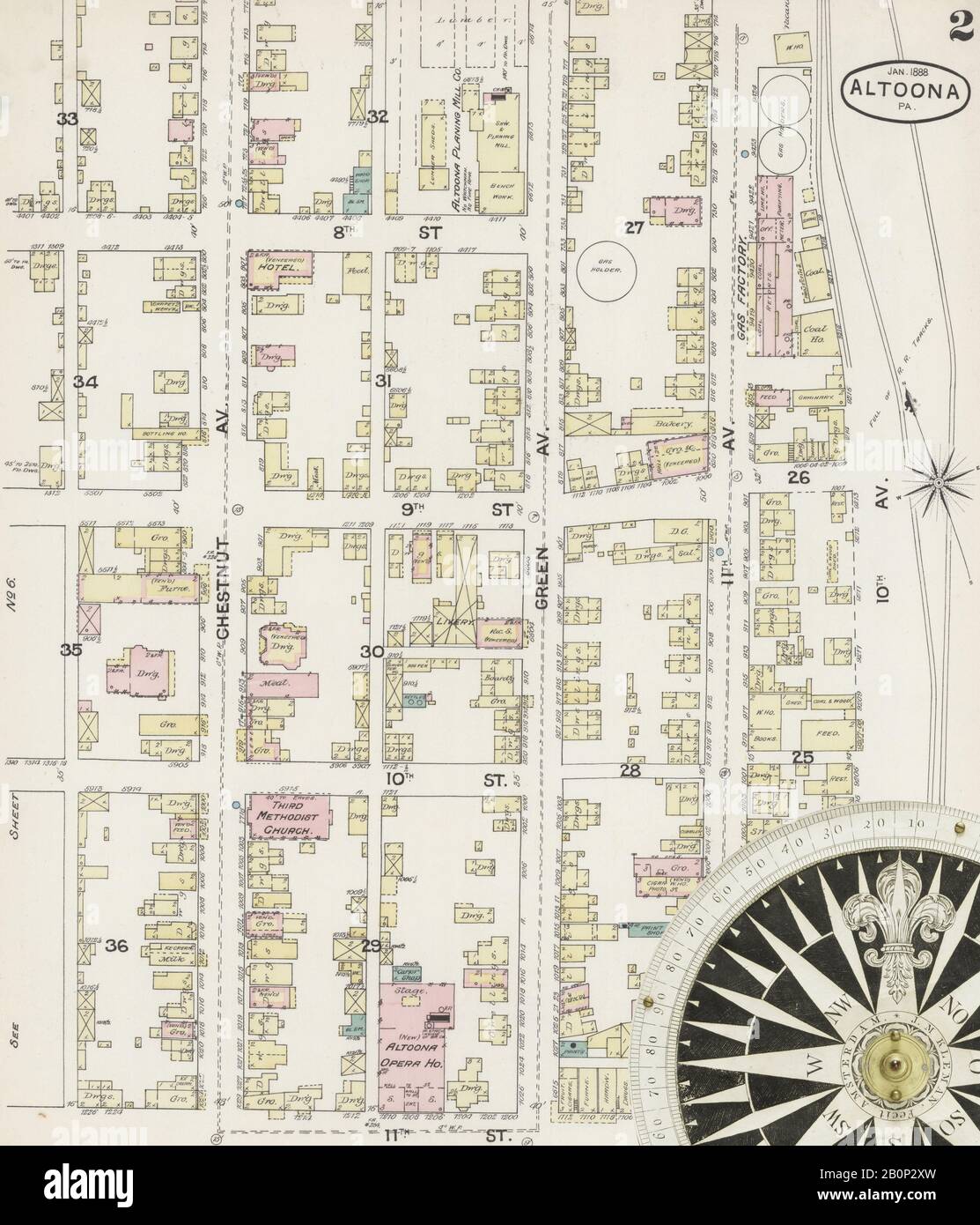 Map of altoona hires stock photography and images Alamy