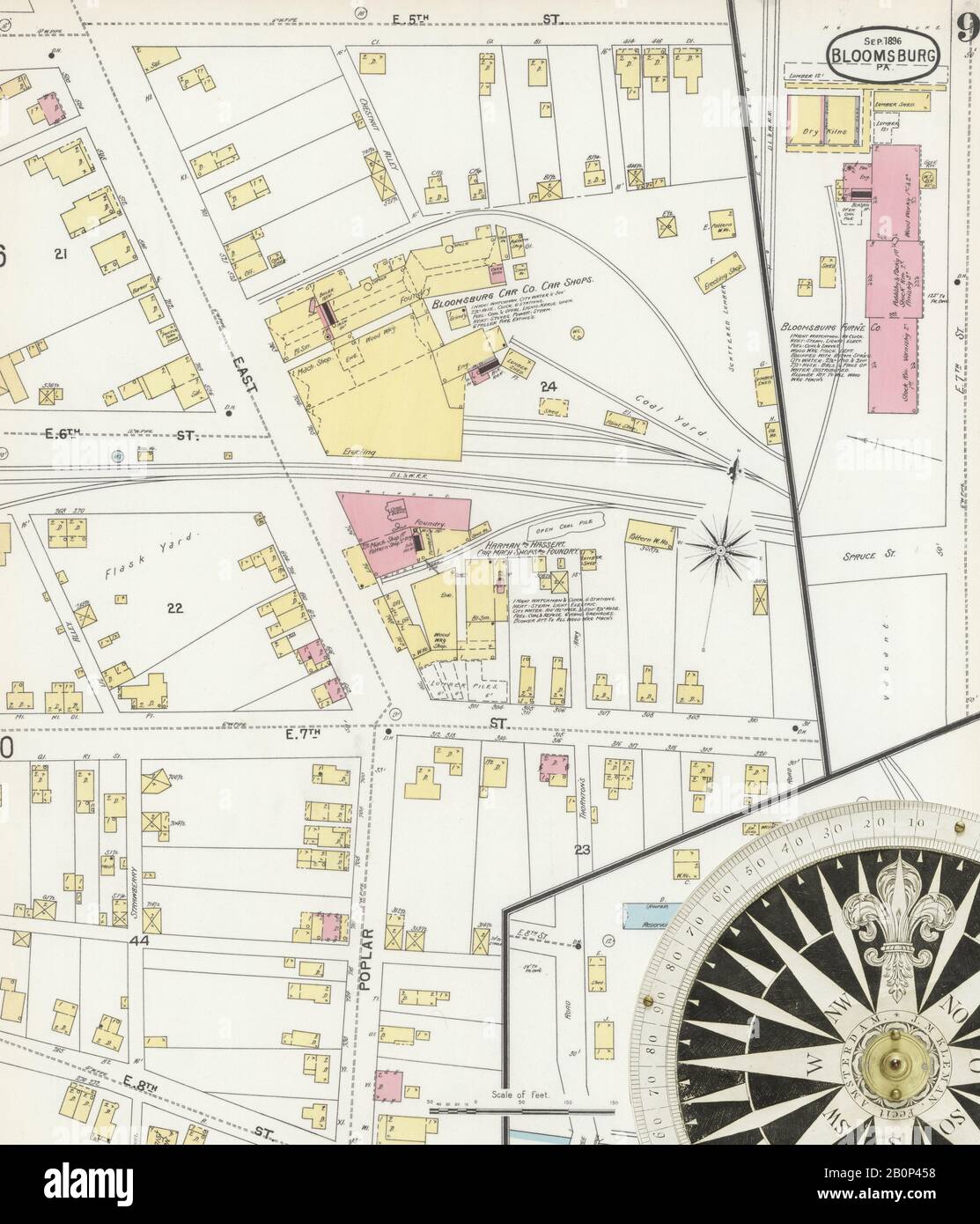 Bloomsburg map hires stock photography and images Alamy